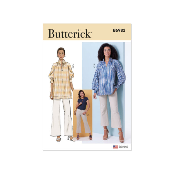 Butterick Schnittmuster - B6982 - Damenhose, legere Bluse