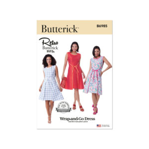 Schnittmuster für ein gewickeltes Sommerkleid, feminines Wickelkleid