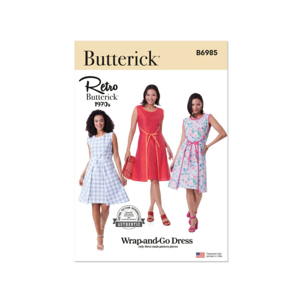 Schnittmuster für ein gewickeltes Sommerkleid, feminines Wickelkleid