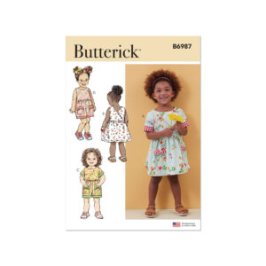 Butterick Schnittmuster - B6987 - Kinderkleid, Kinderoverall
