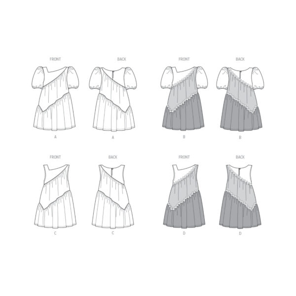 Butterick Schnittmuster - B6988 - Kinderkleid, Sommerkleid – Bild 8