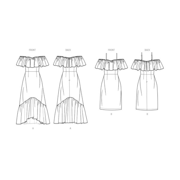 knowME Schnittmuster - ME2067 - Trägerkleid mit Carmenausschnitt – Bild 7