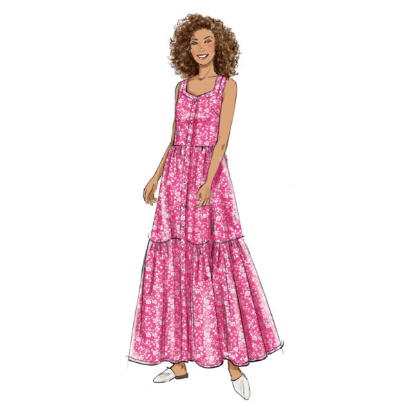 Butterick Schnittmuster - B6983 - Sommerkleid mit Stufenrock – Bild 3