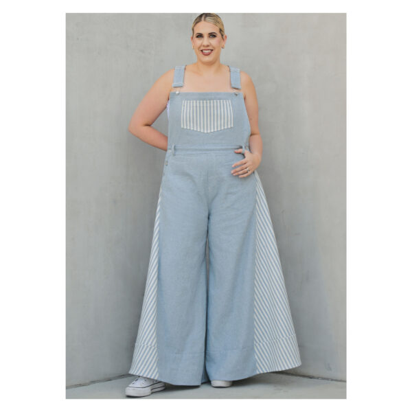 knowME Schnittmuster - ME2062 - Latzhose, Latzjeans mit Schlag – Bild 3
