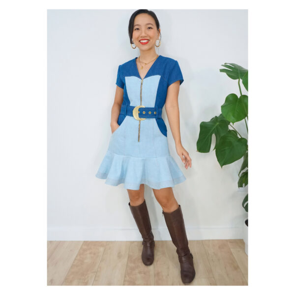 knowME Schnittmuster - ME2066 - Kleid mit Volant am Rock – Bild 3