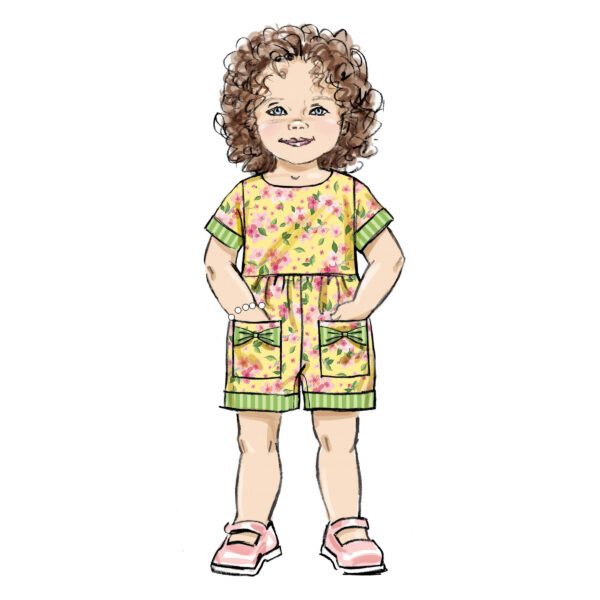 Butterick Schnittmuster - B6987 - Kinderkleid, Kinderoverall – Bild 4