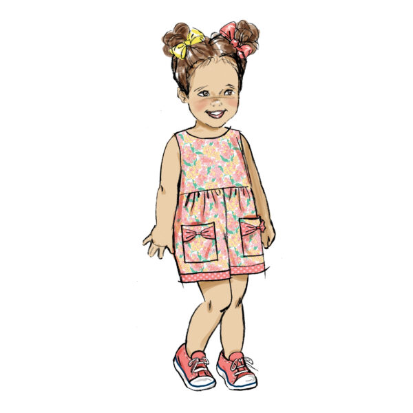 Butterick Schnittmuster - B6987 - Kinderkleid, Kinderoverall – Bild 5