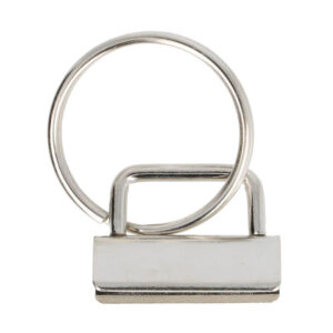 Opry Klemme - Endstück für Gurtband 30mm - 1 Schlüsselring - silber