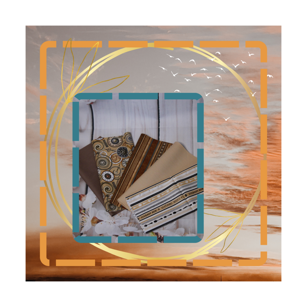 Patchwork Stoffpakete mit farblich angestimmten Baumwollstoffen zum Patchworken und Quilten
