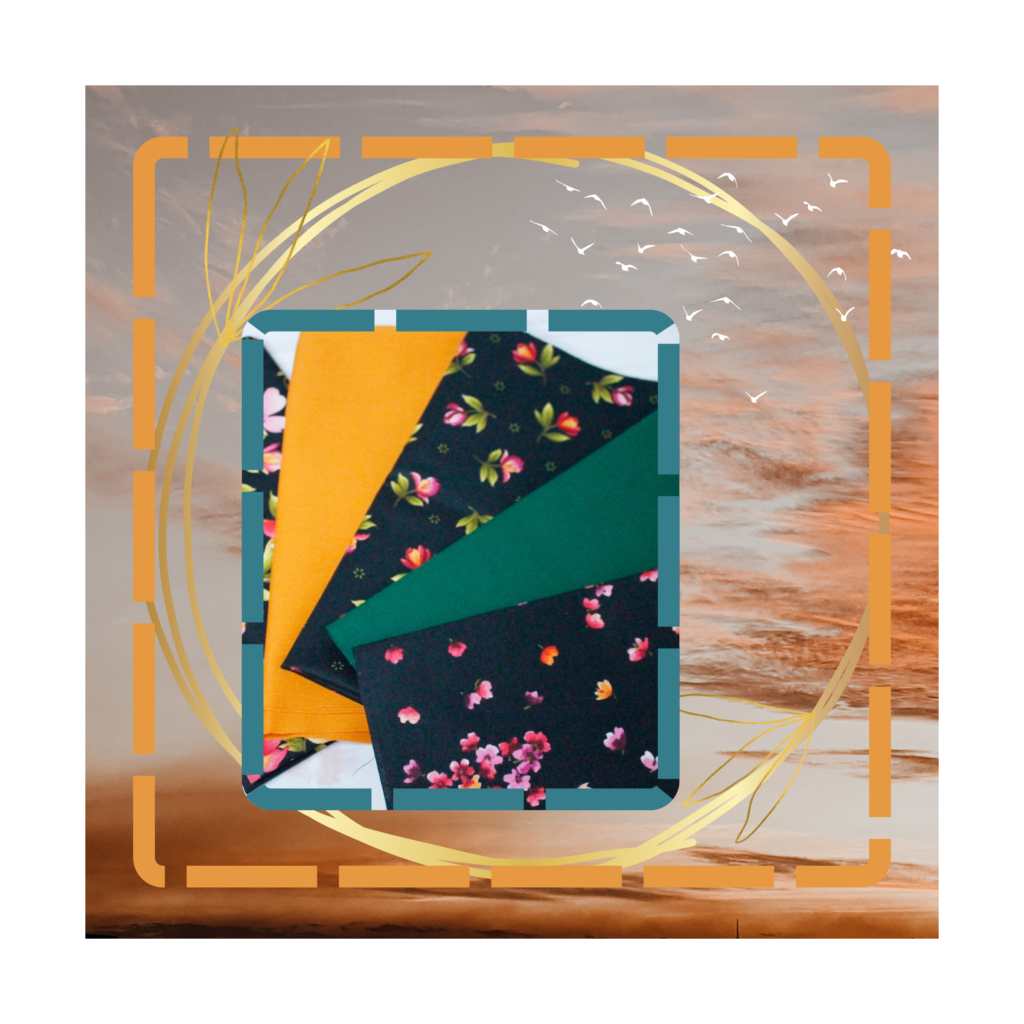 Patchwork Stoffpakete mit farblich angestimmten Baumwollstoffen zum Patchworken und Quilten