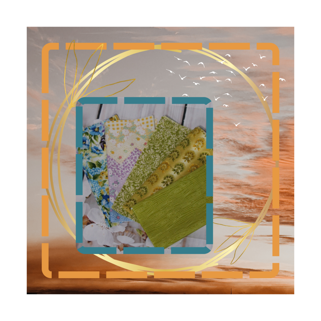 Patchwork Stoffpakete mit farblich angestimmten Baumwollstoffen zum Patchworken und Quilten