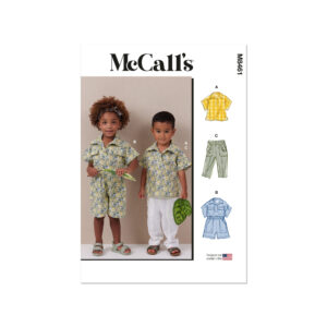 McCalls Schnittmuster M8461 - Kleinkinder - Hemd, Hose, Overall