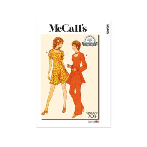 McCalls Schnittmuster M8465 - Vintage - langes Shirt, Kleid, Hose im Stil der 70er