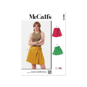 McCalls Schnittmuster M8479 - sportlicher Minirock, Wickelrock