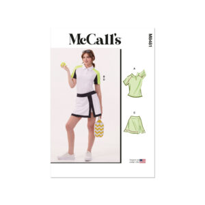 McCalls Schnittmuster M8481 - sportliches Damenoutfit, Tenniskleidung