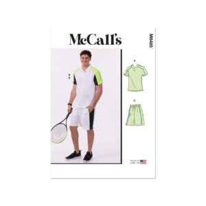 McCalls Schnittmuster M8485 - Herrenhemd, Polohemd, Shorts, Tennisdress für Herren