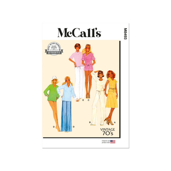 McCalls Schnittmuster M8493 - Vintage - Damenkombinationen, 70er Jahre