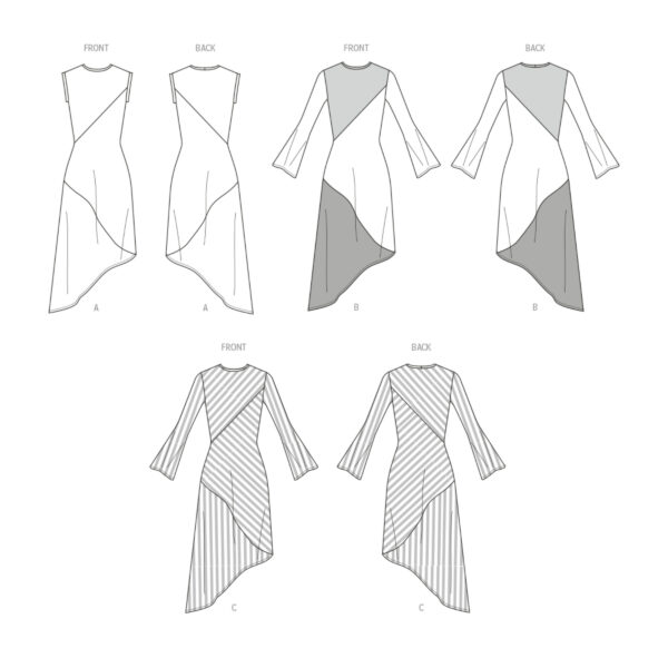 McCalls Schnittmuster M8448 - sommerliches Kleid mit Teilungsnähten – Bild 6