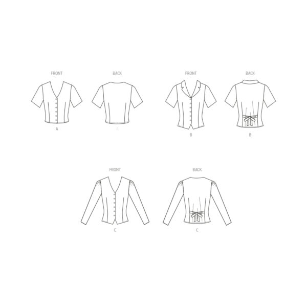 McCalls Schnittmuster M8451 - Bluse mit Ecke am vorderen Saumabschluss – Bild 7