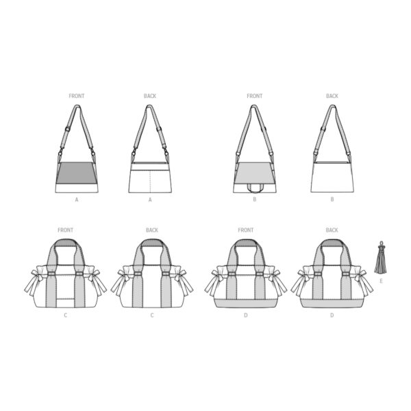 McCalls Schnittmuster M8467 - Taschenvariationen – Bild 7