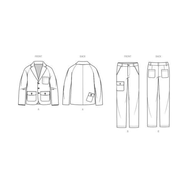 knowME Schnittmuster - ME2075 - sportliche Herrenjacke, Herrenjeans – Bild 6