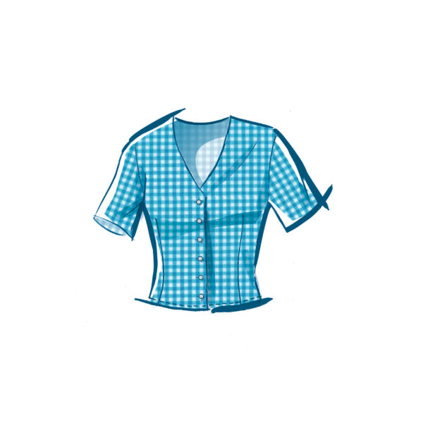McCalls Schnittmuster M8451 - Bluse mit Ecke am vorderen Saumabschluss – Bild 3