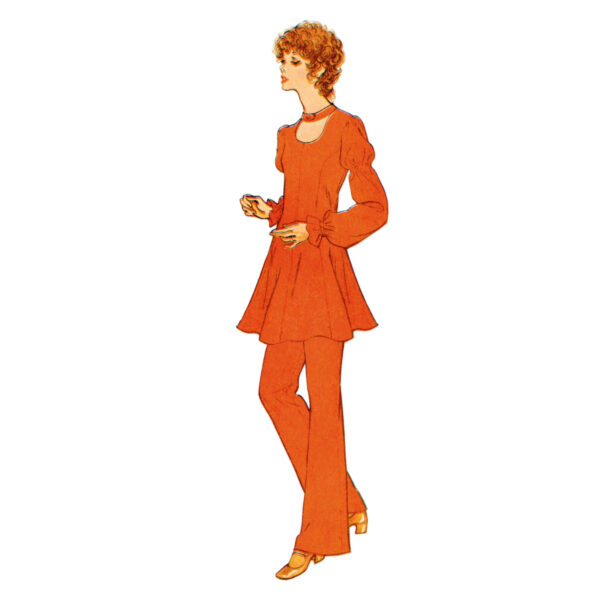 McCalls Schnittmuster M8465 - Vintage - langes Shirt, Kleid, Hose im Stil der 70er – Bild 3