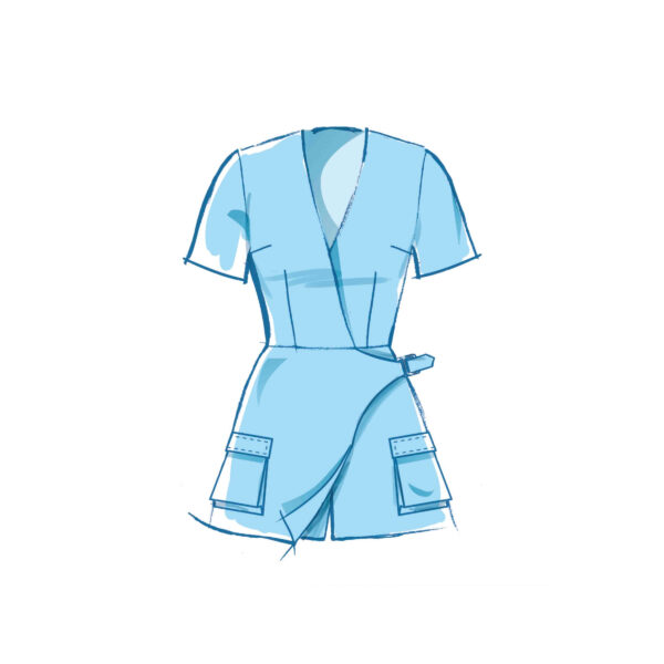 McCalls Schnittmuster M8454 - kurzer Sommeroverall für Damen – Bild 4
