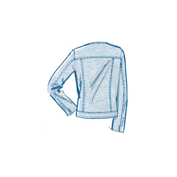 McCalls Schnittmuster M8474 - Jeansjacke ohne Kragen für Damen – Bild 7