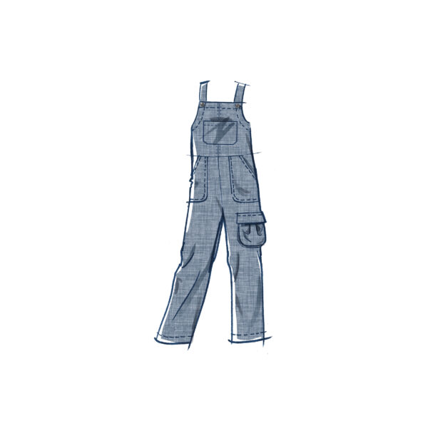 McCalls Schnittmuster M8489 - Kindermode - Latzrock, Latzhose – Bild 6