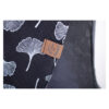 XXL Tuch - Maxituch, Dreieckstuch - Musselin - Schwarz/Grau - Ginkgo - doppellagig - 2,40m x 1,50m – Bild 5