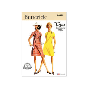 Butterick Schnittmuster - B6990 - Vintage - schlichtes, elegantes Kleid der 60er Jahre