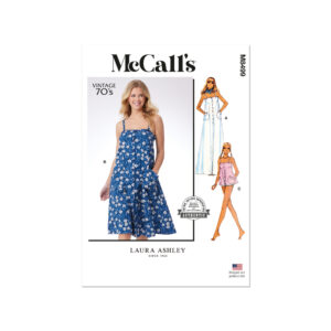 McCalls Schnittmuster M8499 - Vintage - Trägerkleid und Bluse im Stil der 70er Jahre