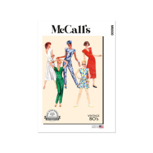McCalls Schnittmuster M8500 - Vintage - Kleid und Overall mit Wickeloptik, 80er Jahre Stil