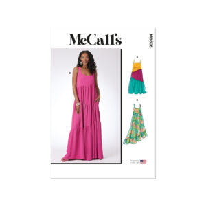 McCalls Schnittmuster M8506 - langes Sommerkleid mit Stufenrock