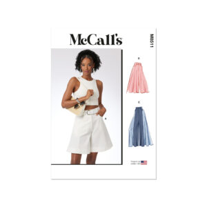 McCalls Schnittmuster M8511 - Damenhose, Schlaghose, Damenshorts