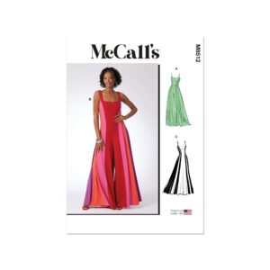 McCalls Schnittmuster M8512 - eleganter Sommeroverall mit weitem Bein