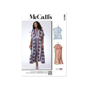 McCalls Schnittmuster M8516 - bequemes, lässig weites Hauskleid, Strandkleid