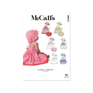 McCalls Schnittmuster M8519 - Babyset für den Sommer, Kleidchen, Hose, Mütze