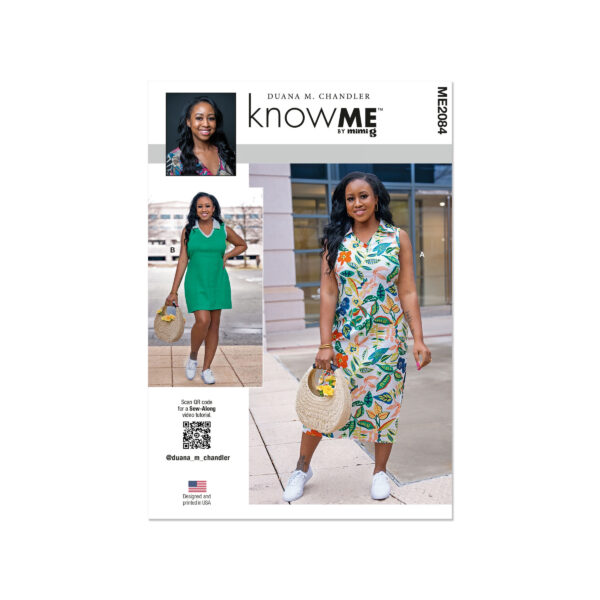 knowME Schnittmuster - ME2084 - schlichtes, ärmelloses Sommerkleid