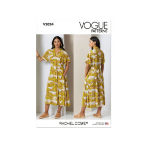 Vogue Schnittmuster V2024 - raffiniertes Hemdblusenkleid