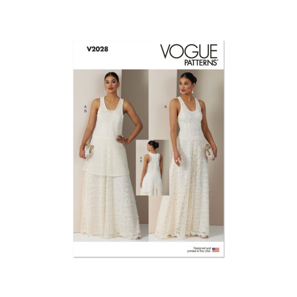 Vogue Schnittmuster V2028 - festliches Spitzenkleid