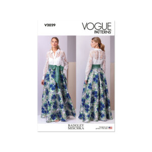 Vogue Schnittmuster - V2029 - Kleid aus langem Rock mit Spitzenbluse