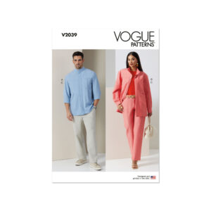Vogue Schnittmuster V2039 - Hose, Hemd oder Jacke- Unisex
