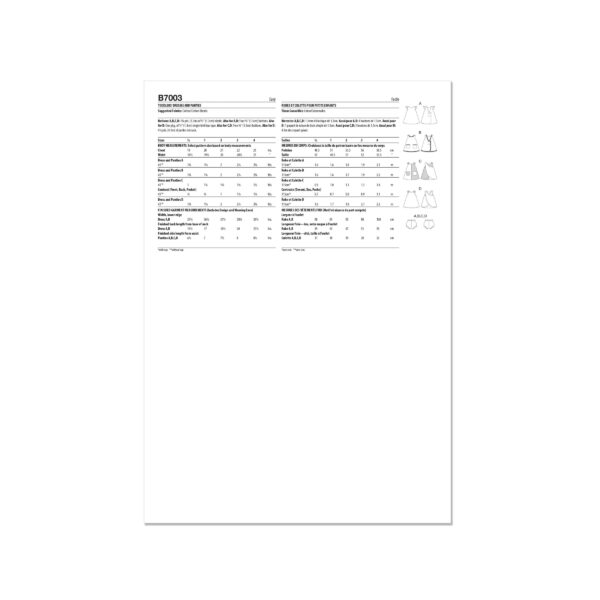 Butterick Schnittmuster - B7003 - Schürzenkleid für Kleinkind – Bild 9