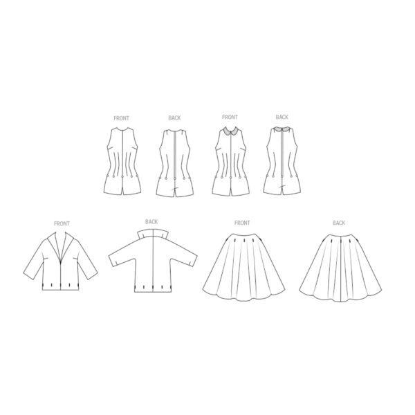 Butterick Schnittmuster - B6989 - Vintage - Sommeroutfit der 50 er Jahre – Bild 4