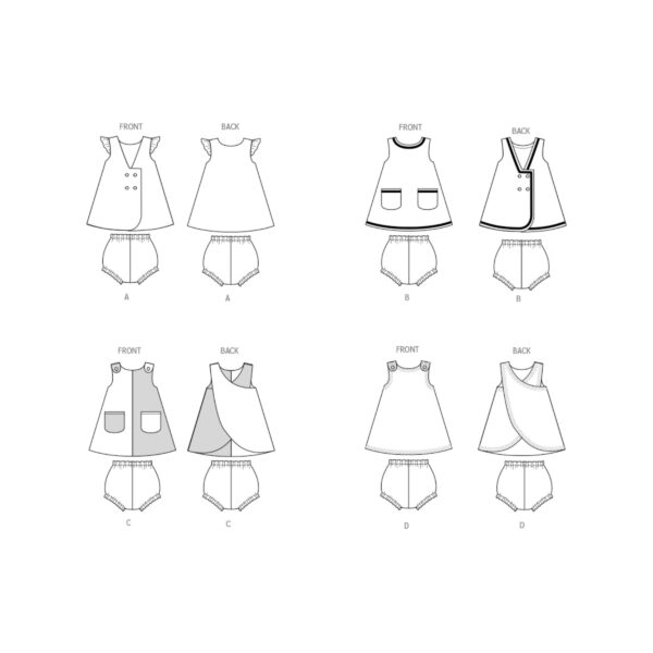 Butterick Schnittmuster - B7003 - Schürzenkleid für Kleinkind – Bild 8