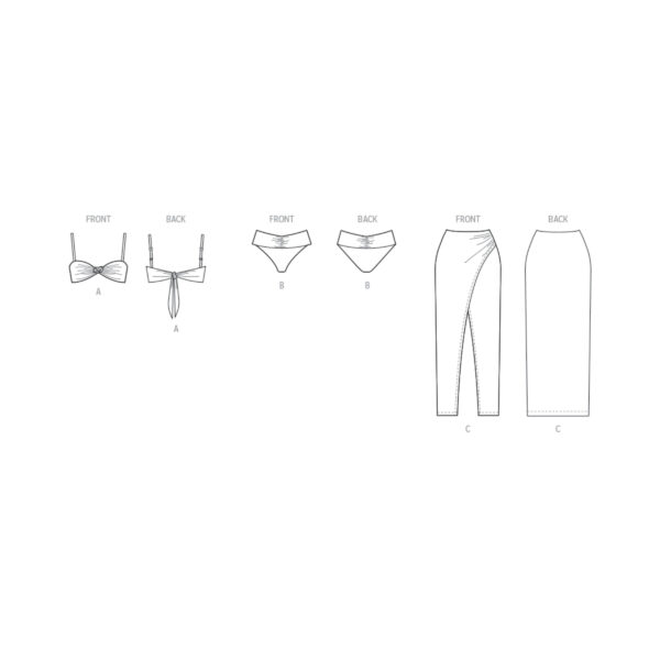 McCalls Schnittmuster M8502 - Bikini und Strandtuch – Bild 6