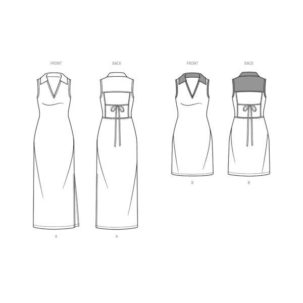 knowME Schnittmuster - ME2084 - schlichtes, ärmelloses Sommerkleid – Bild 6