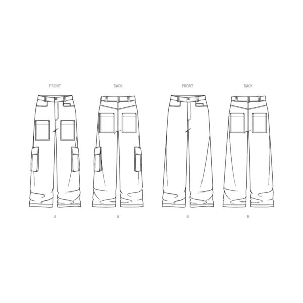 knowME Schnittmuster - ME2087 - sportliche Herrenhose, Herrenjeans, Cargohose – Bild 6